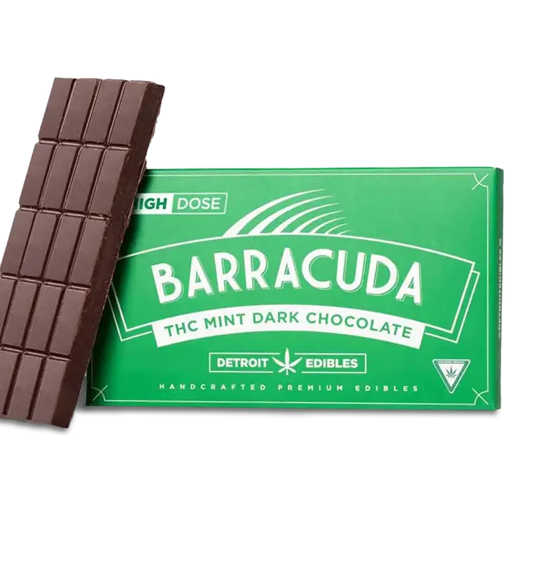 Mint Dark Chocolate Barracuda Bar 200mg