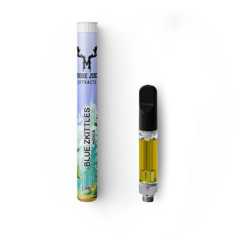 Moose Juice Extracts 1mL Cartridge – Blue Zkittles THC Distillate