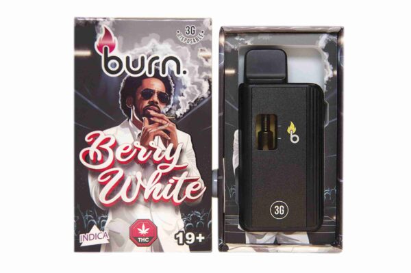 Burn 3mL Disposable Vapes – Berry White THC Distillate